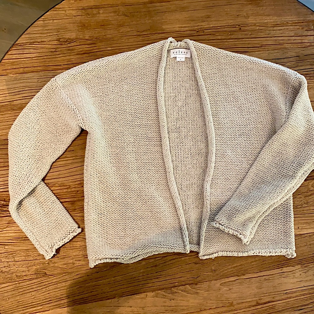 Velvet brand Jaz textured Tape Yarn Cardi., size S